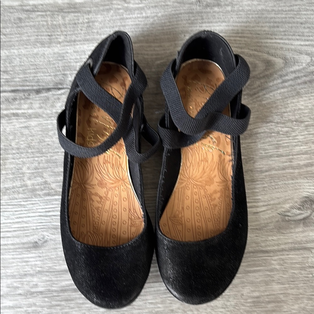Blowfish Malibu Black Velvet Mary Jane Flats